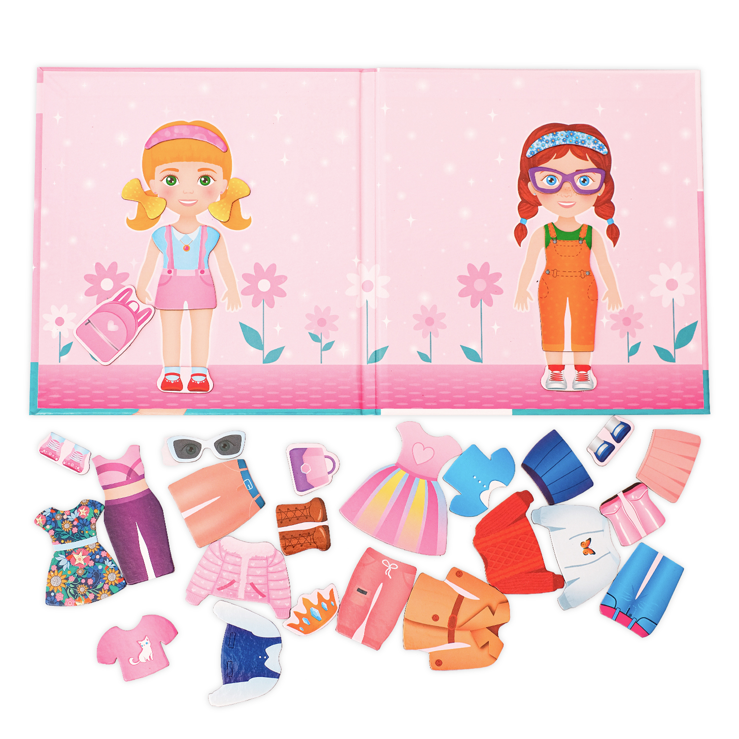 Развивающая магнитная игра Бигр Кукла Агата и Алиса одевашка УД73 - фото 10
