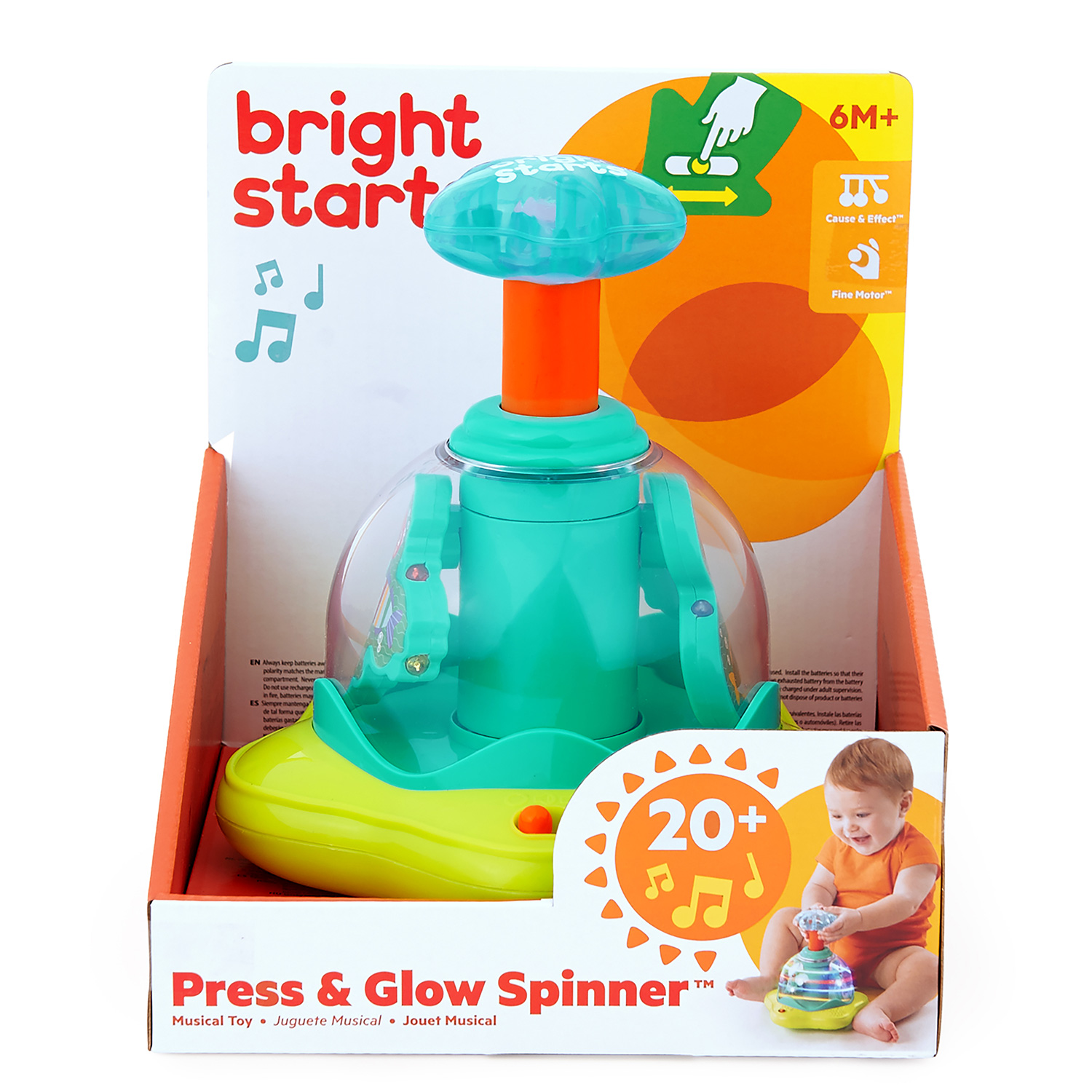 Игрушка развивающая Bright Starts Юла музыкальная 10042BS - фото 4