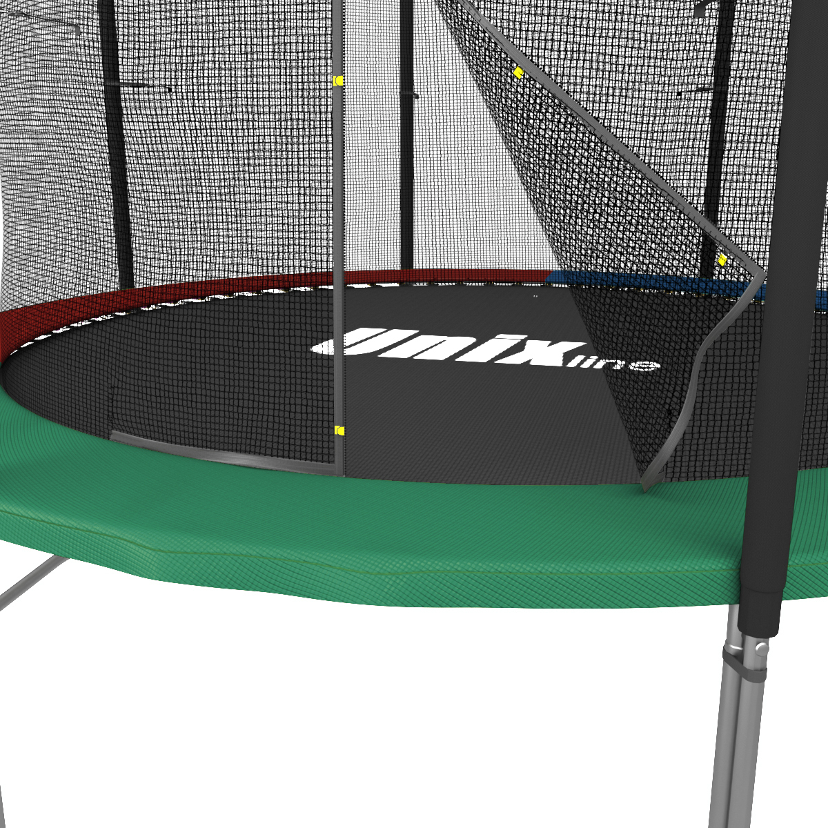 Батут каркасный Simple 8ft UNIX line с внутренней защитной сеткой общий диаметр 244 см до 140 кг - фото 5