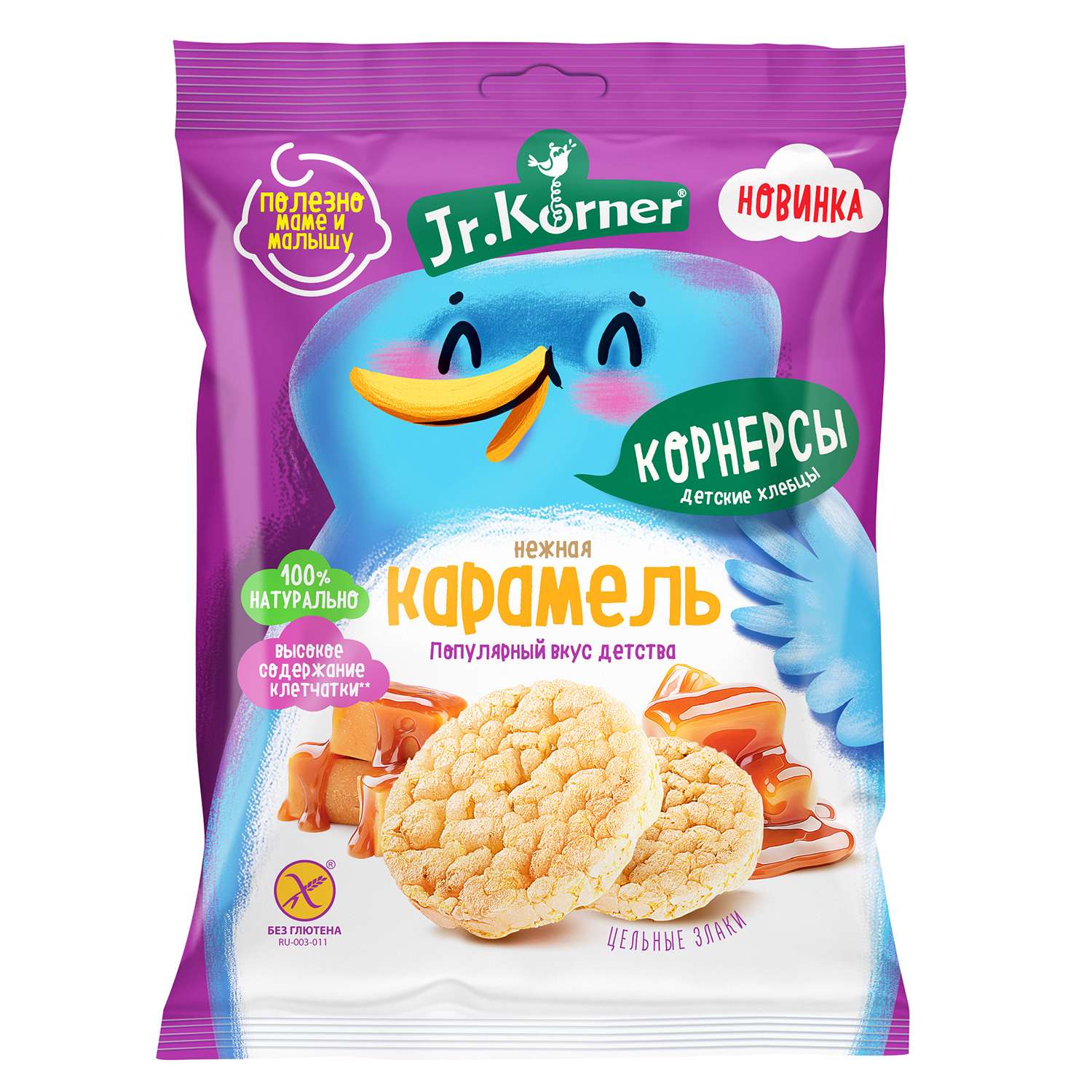 Хлебцы Jr. Korner мини хрустящие рисовые карамельные 30г - фото 1