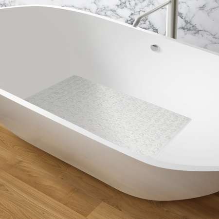 Коврик в ванную с присосками Varmax Морская галька 68х36 см