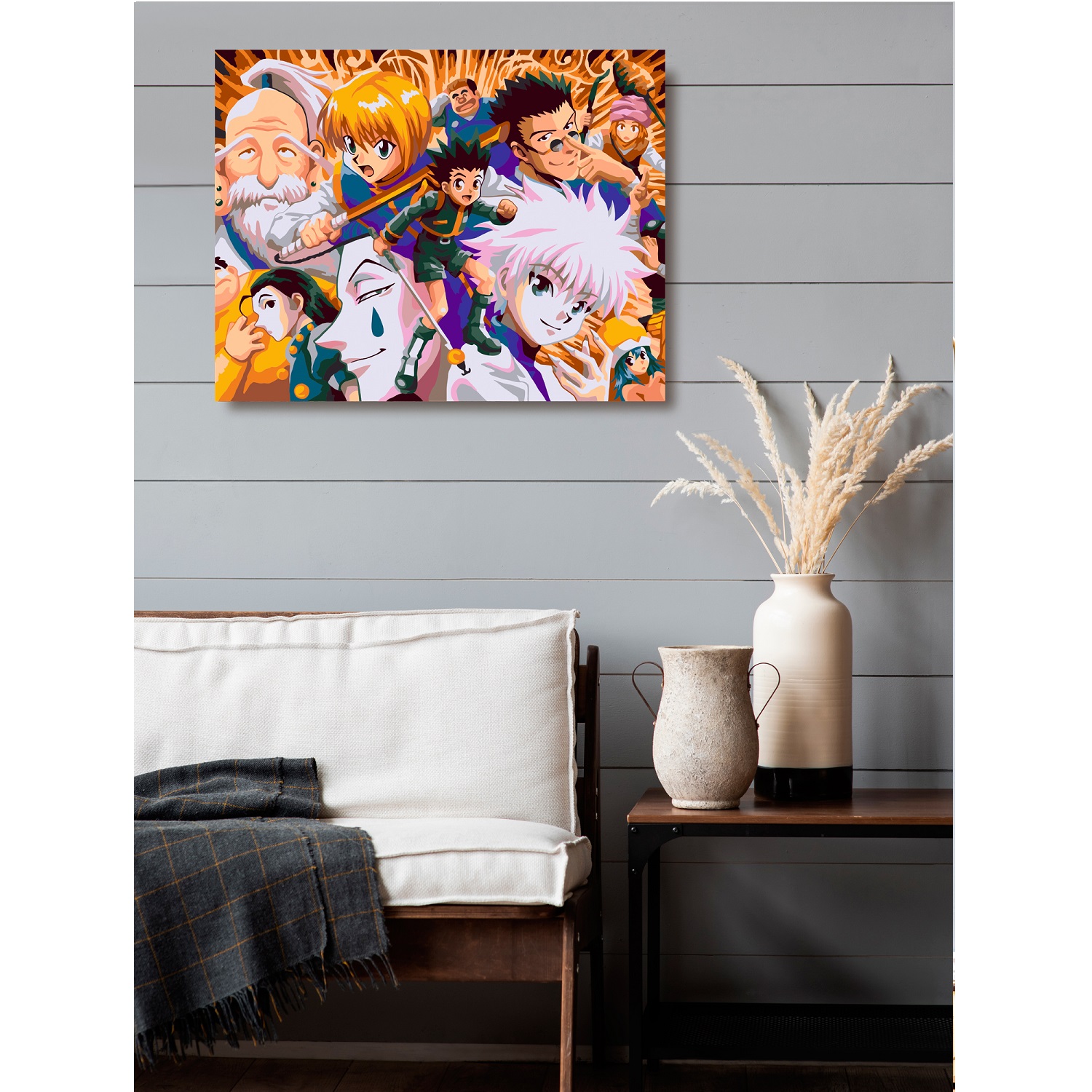 Картина по номерам Art on Canvas Hunter аниме холст на подрамнике 40х50 см - фото 3