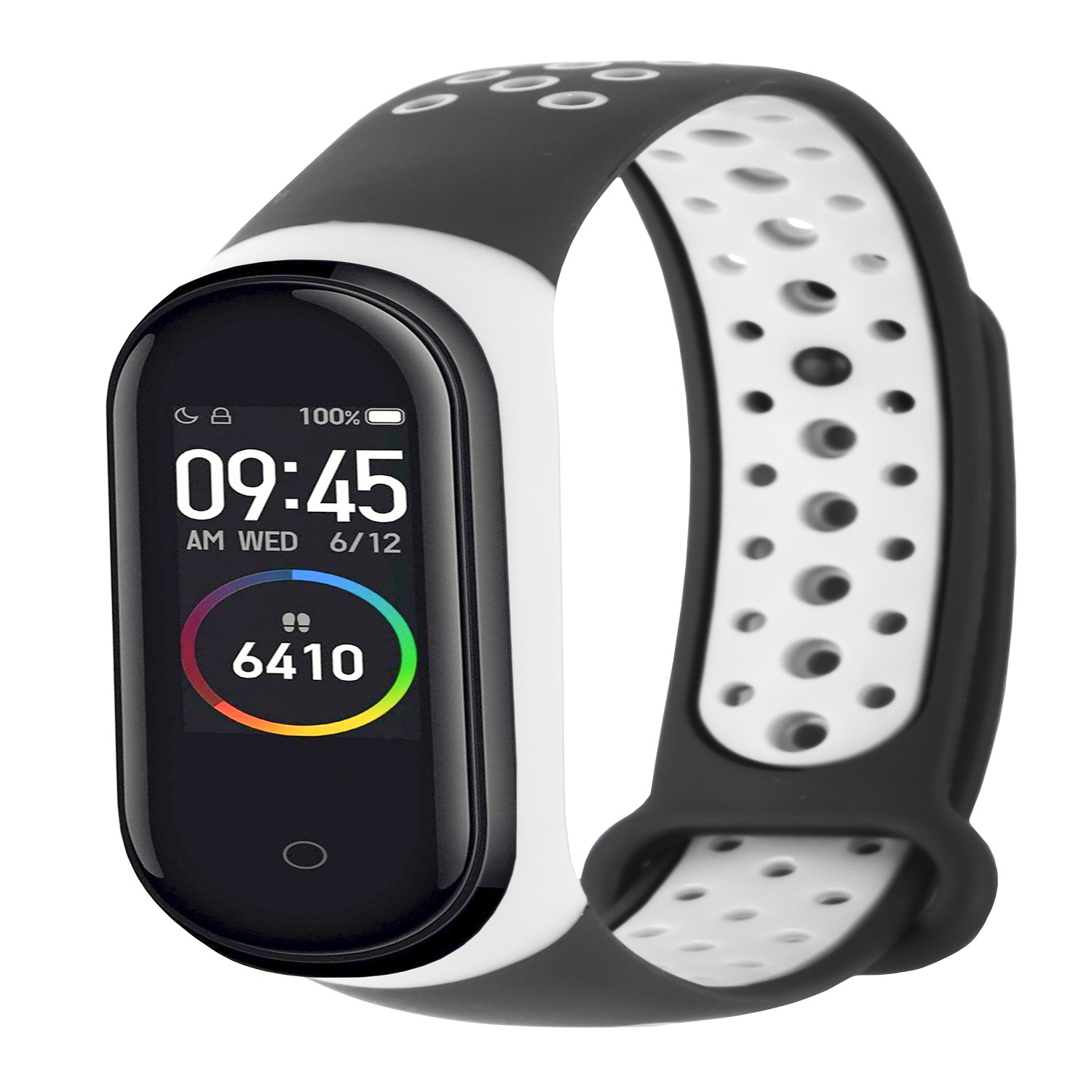 Ремешок RedLine двухцветный Xiaomi Mi Band 4-Mi Band 3 черный с белым - фото 3