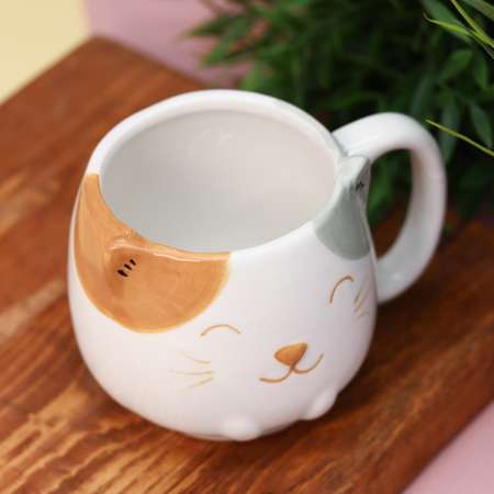 Кружка керамическая iLikeGift Happy cat