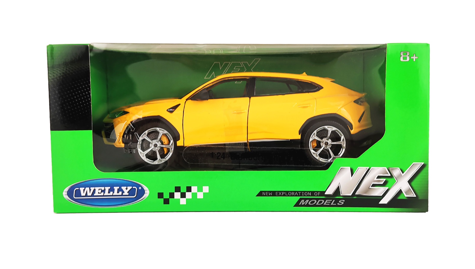 Автомобиль Welly Lamborghini Urus 1:24 желтый 24094W - фото 3