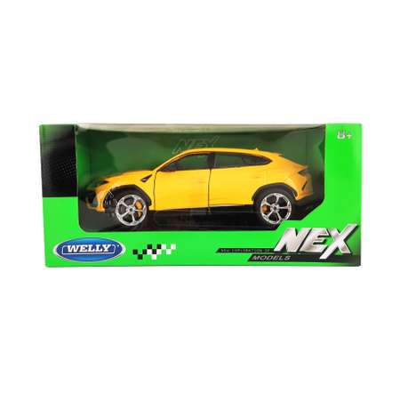 Машинка WELLY 1:24 Lamborghini Urus желтая