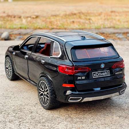 Коллекционная машинка WiMI инерционный джип черный BMW X5 M/BMW