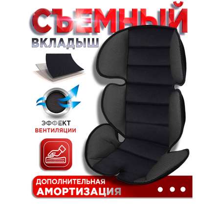 Автокресло BabyCare Rubin черный серый 1004