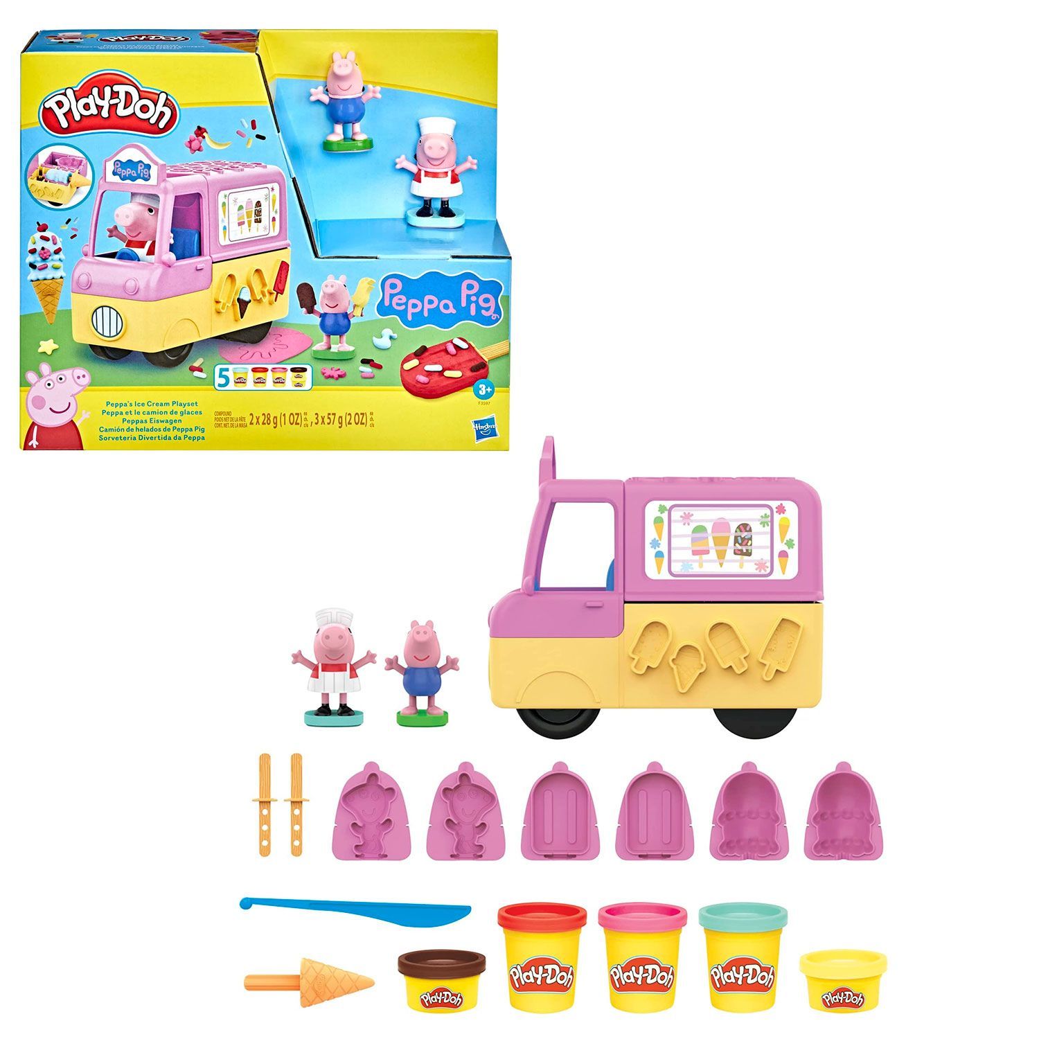 Игровой набор Hasbro Play-Doh Мороженое Пеппы - фото 10