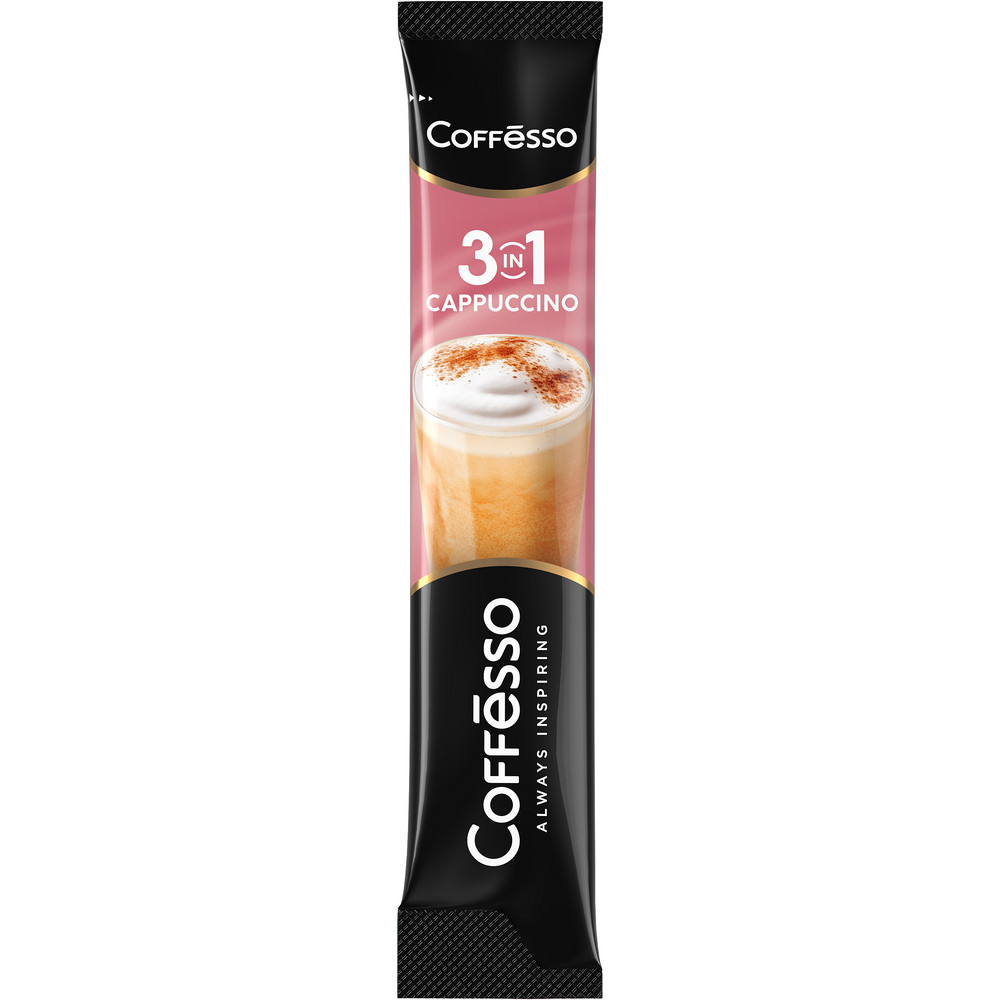 Кофе растворимый Coffesso Cappuccino 3в1 молотый 300г стик - фото 2