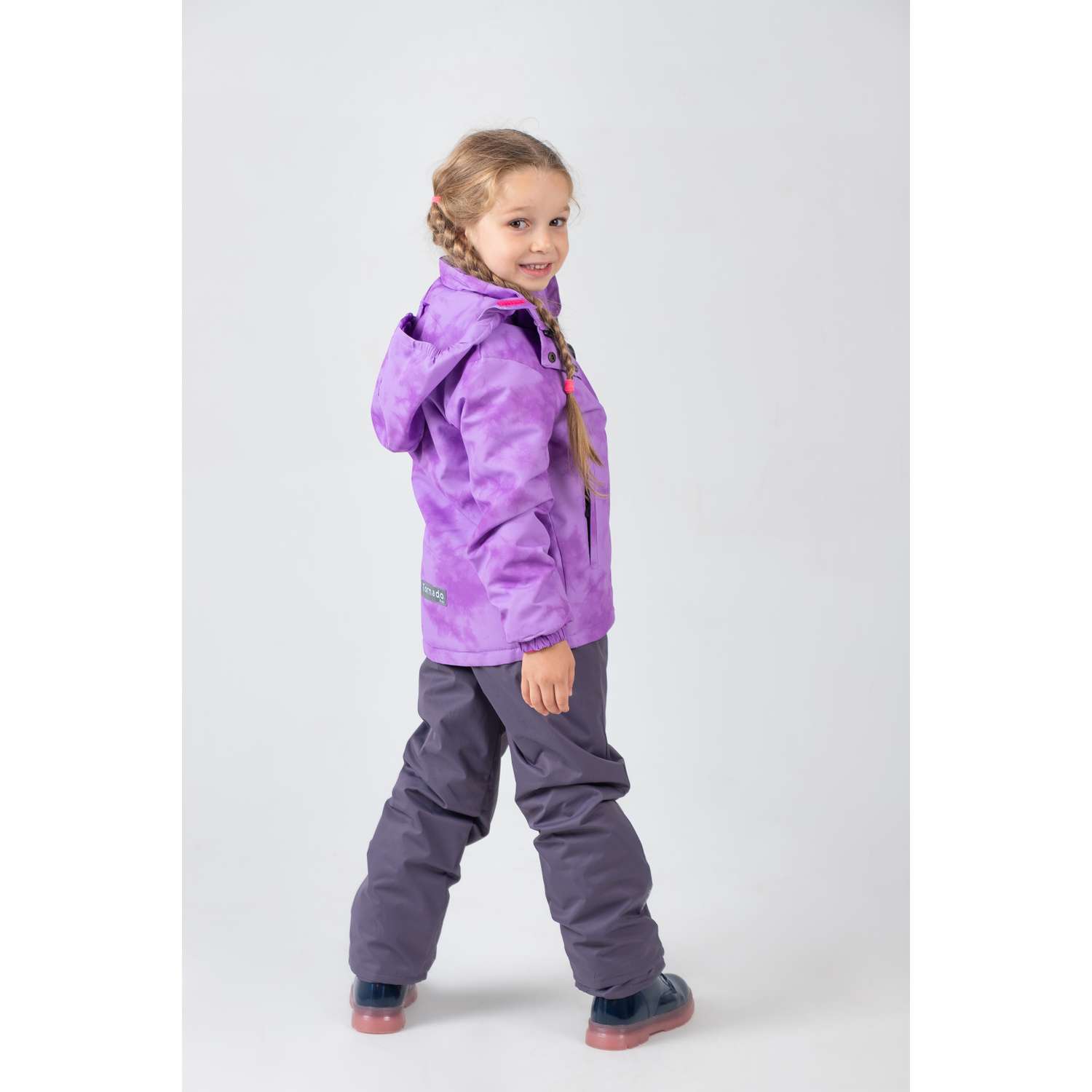 Куртка и полукомбинезон RuStyle Комплект туман фиолет - фото 17