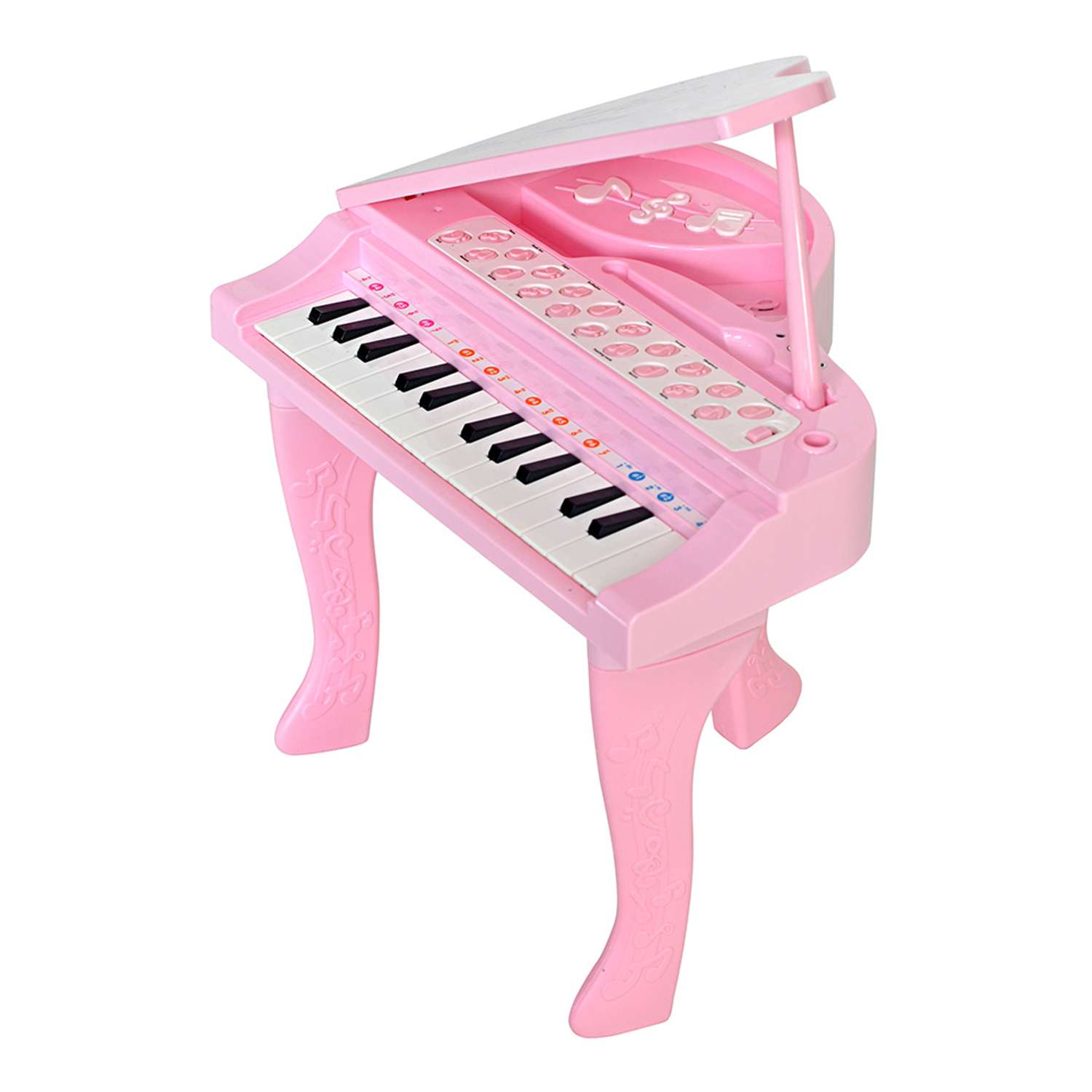 Музыкальный детский центр EVERFLO Рояль розовый HS0356829 - фото 10