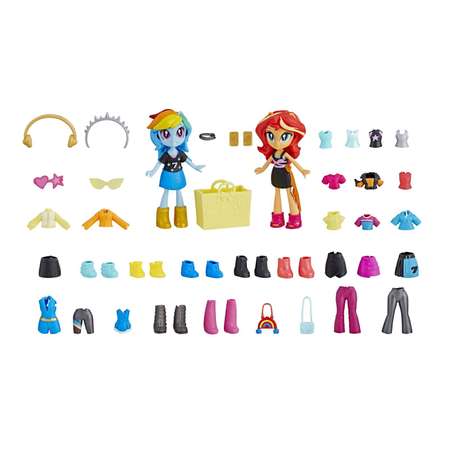 Набор игровой MLP Equestria Girls Мини-кукла Лучшие друзья Радуга Дэш и Сансет E4244EU4