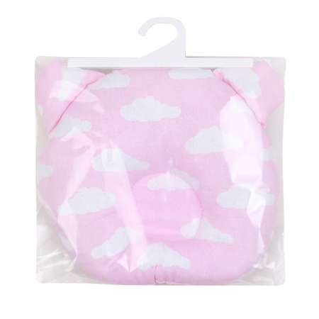Подушка AmaroBaby анатомическая First Pillow Облака розовый