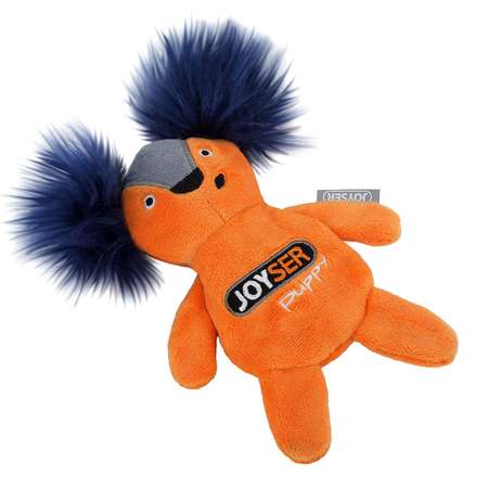 Игрушка для собак JOYSER Puppy Белка со сменной пищалкой S 15см Оранжевая