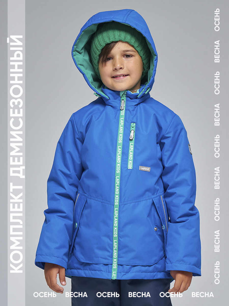 Куртка+Брюки Lapland КМ16-9Однотон-р/Синий-зеленый - фото 16