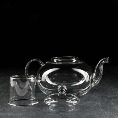 Чайник Sima-Land заварочный со стеклянным ситом «Валенсия» 1 2 л