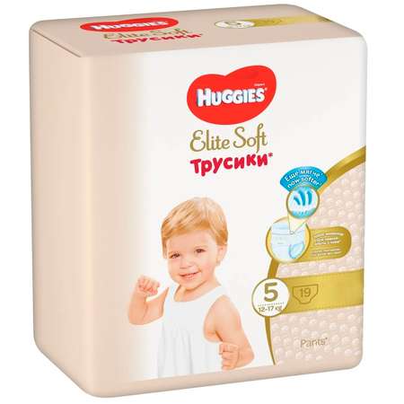 Подгузники-трусики Huggies Elite Soft 5 12-17кг 19шт