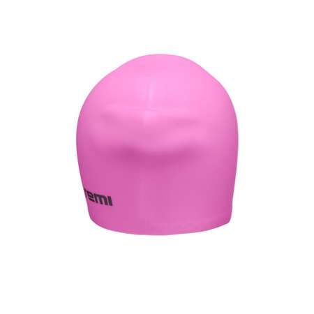 Шапочка для плавания LC-04 Atemi для длинных волос силикон объём 56-64 см цвет розовый
