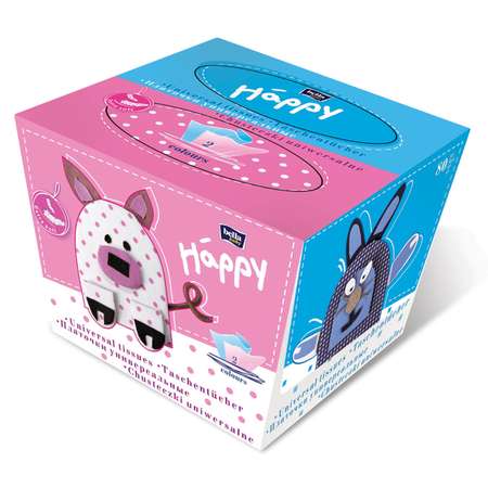 Платочки Bella baby Happy 2 слоя 2*40шт