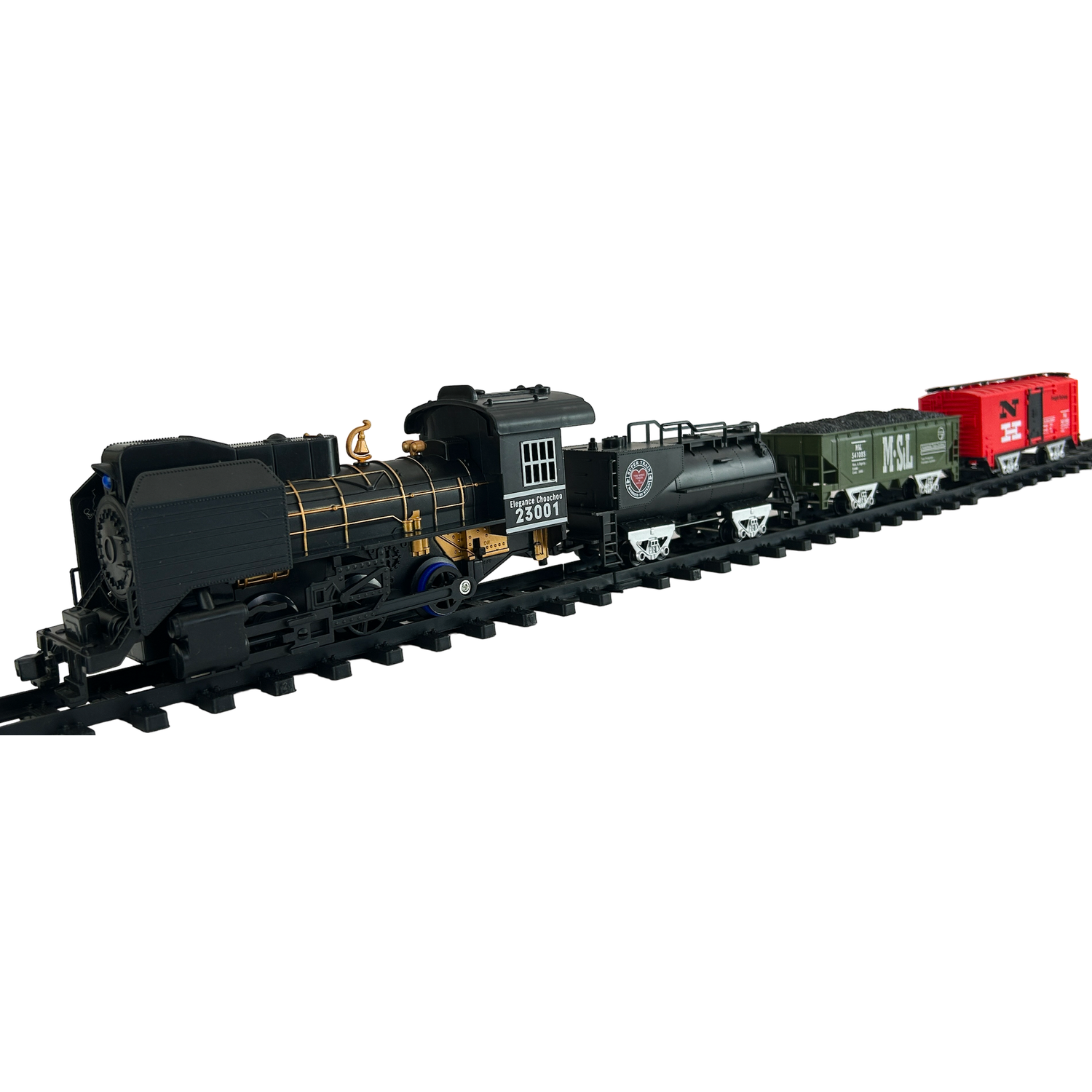 Детская железная дорога CS Toys на батарейках Classical Train 21 деталь 4 варианта сборки 3510-3A - фото 2