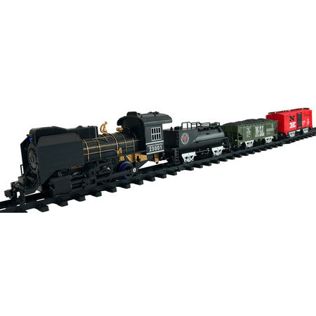 Детская железная дорога CS Toys на батарейках Classical Train 21 деталь 4 варианта сборки