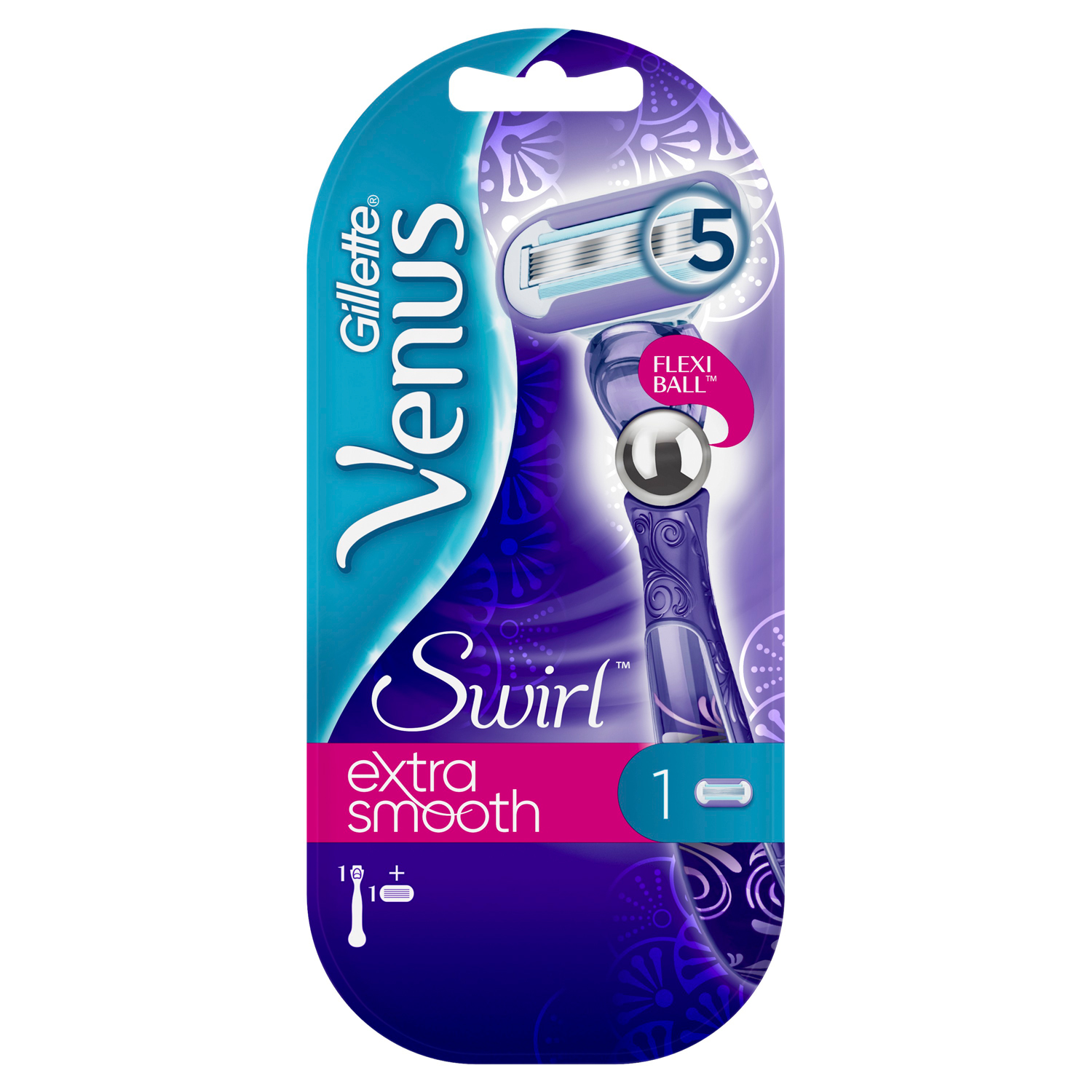 Cменные кассеты для бритья Venus Gillette Swirl 2 шт купить по цене 725 ₽ в  интернет-магазине Детский мир