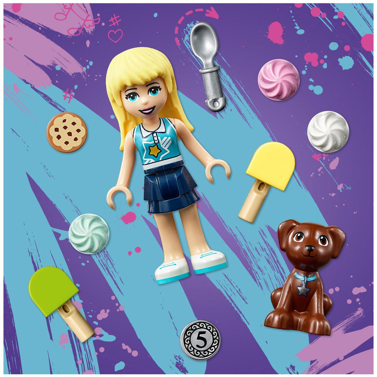 Конструктор LEGO Friends Тележка с мороженым 41389 - фото 8