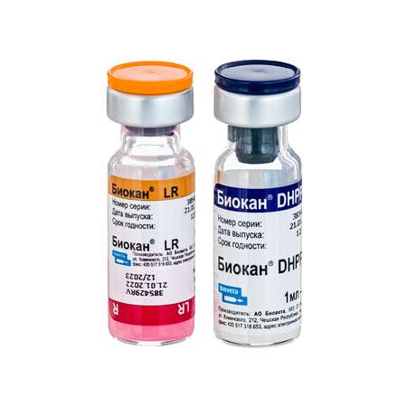 Вакцина для собак Биокан DHPPi+LR 1доза