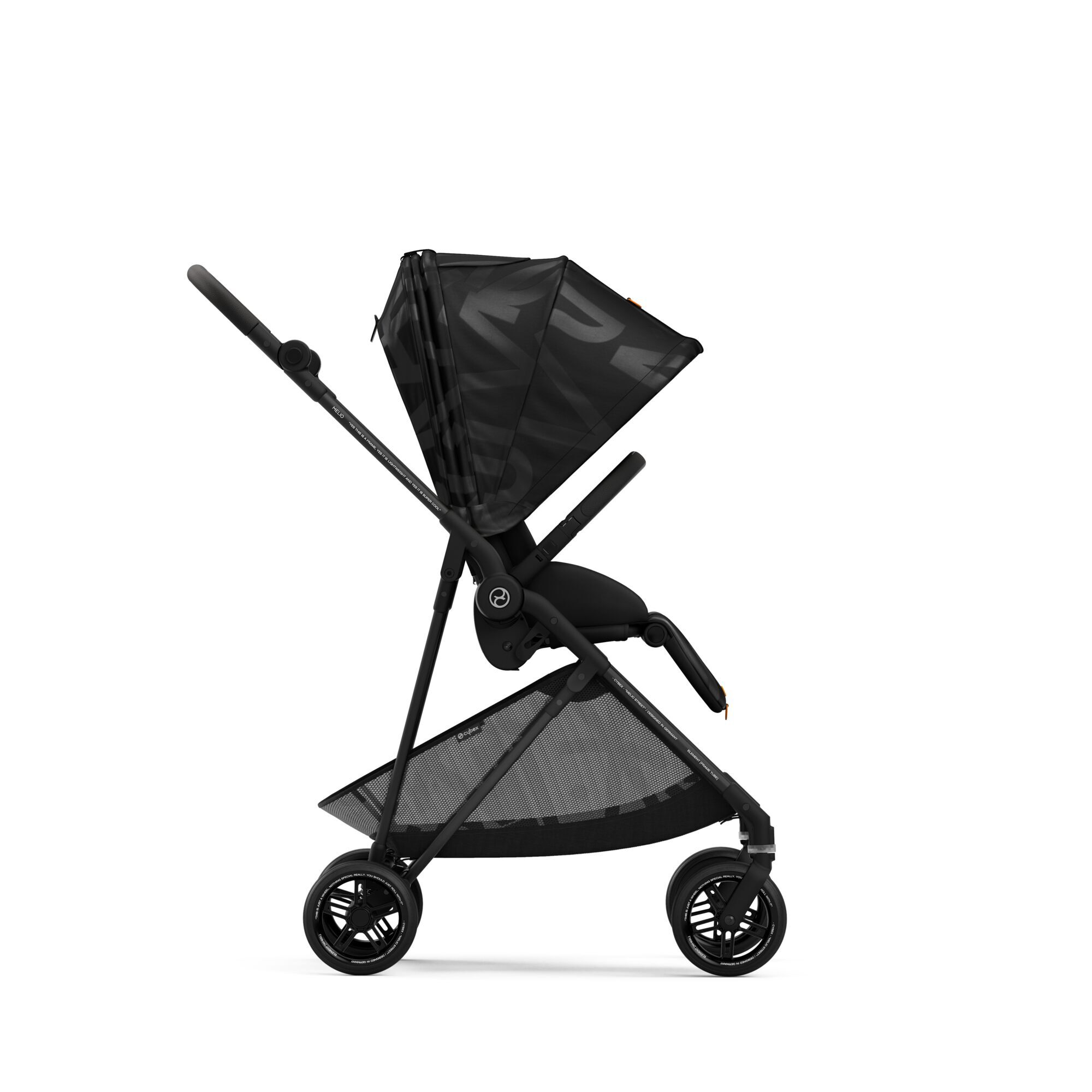 Коляская детская Cybex Melio Street Real Black с дождевиком - фото 4