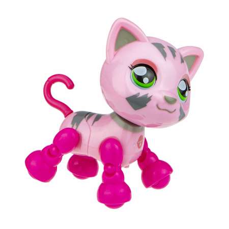 Интерактивная игрушка Robo Pets Милашка котенок розовый