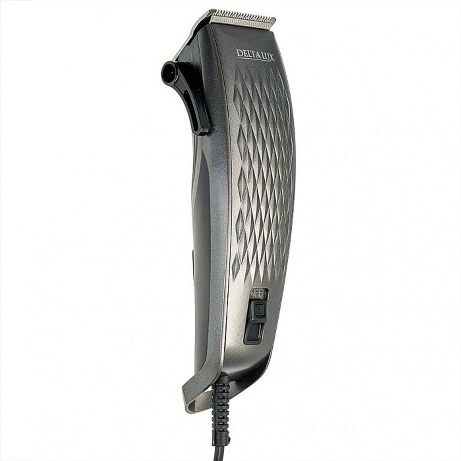 Машинка для стрижки волос Delta Lux DE-4202 серый 7 Вт 4 съемных гребня - фото 1