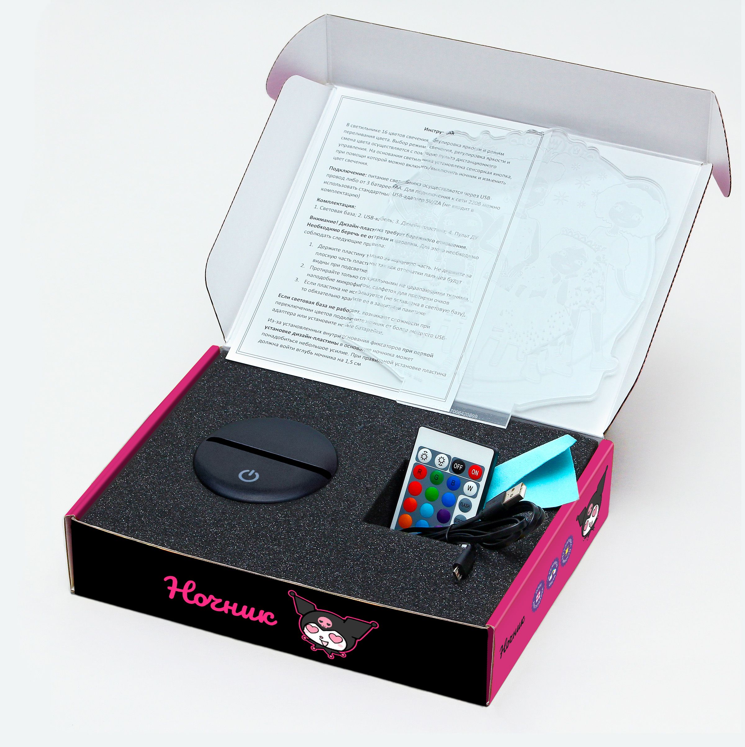 Ночник Hello Kitty Розы - фото 7