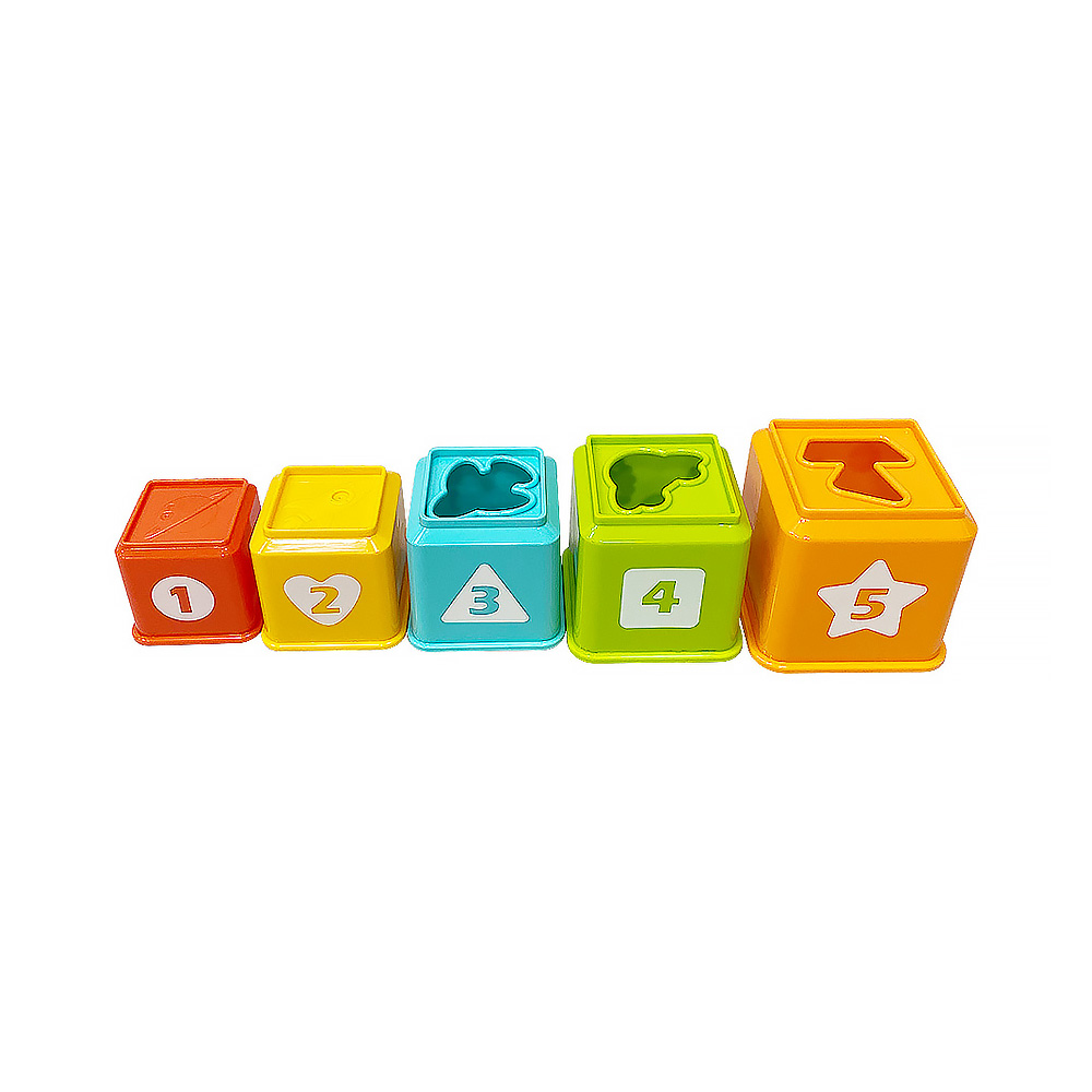 Развивающий игровой набор EVERFLO Stacking Blocks HS0399575 - фото 11