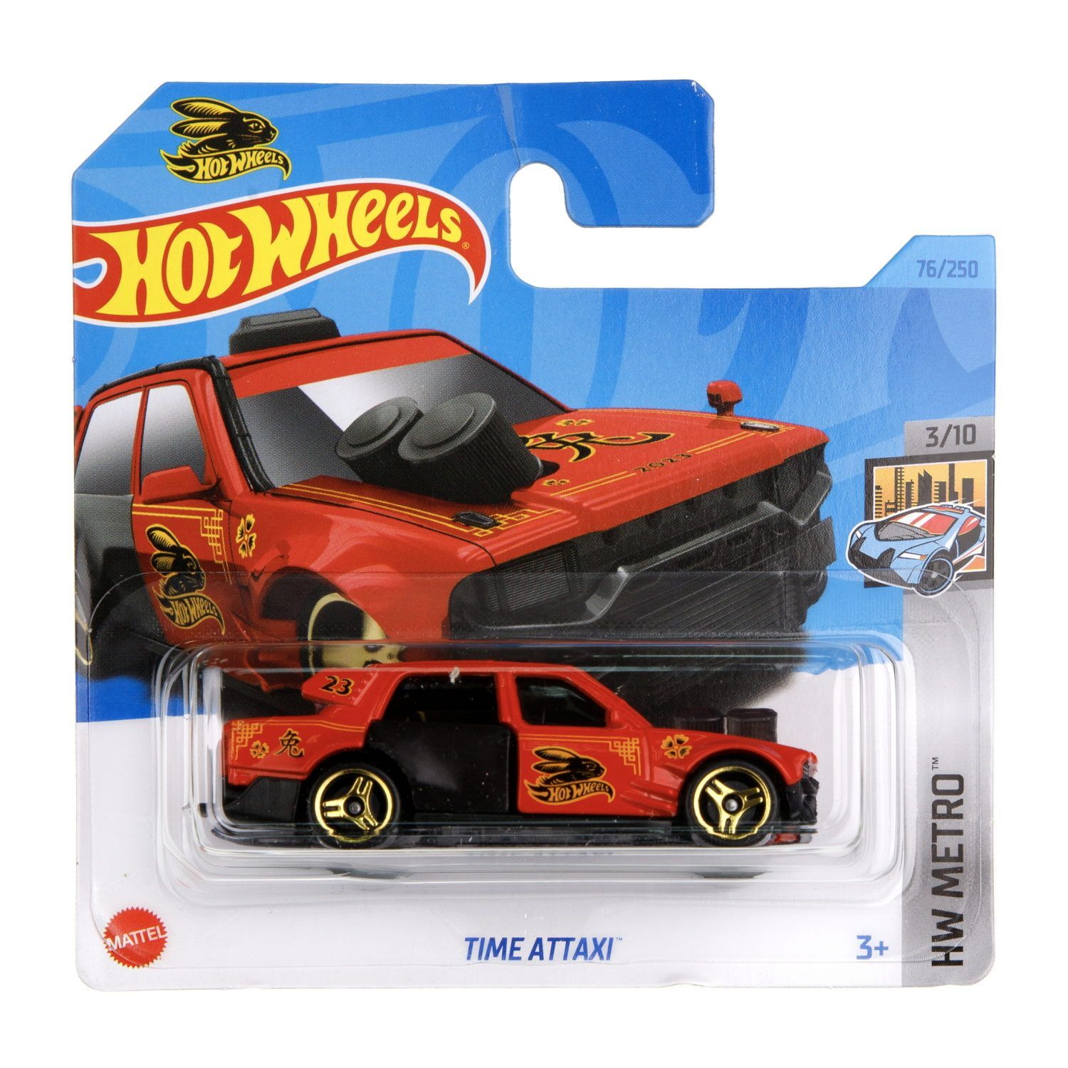 Автомобиль Hot Wheels Time Attaxi оранжевый 62896 - фото 2