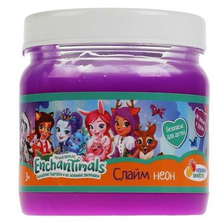 Слайм Играем Вместе Enchantimals неон 400гр 313643