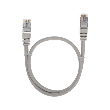 Патч-корд REXANT 0.5 метра Cat 5e RJ45-RJ45 26AWG LSZH серый