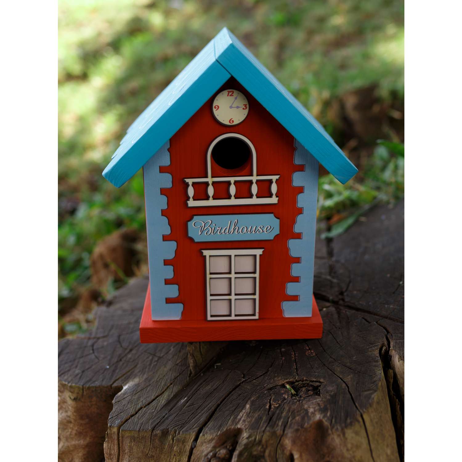 Скворечник Birdhouse WOODING design набор с красками - фото 8