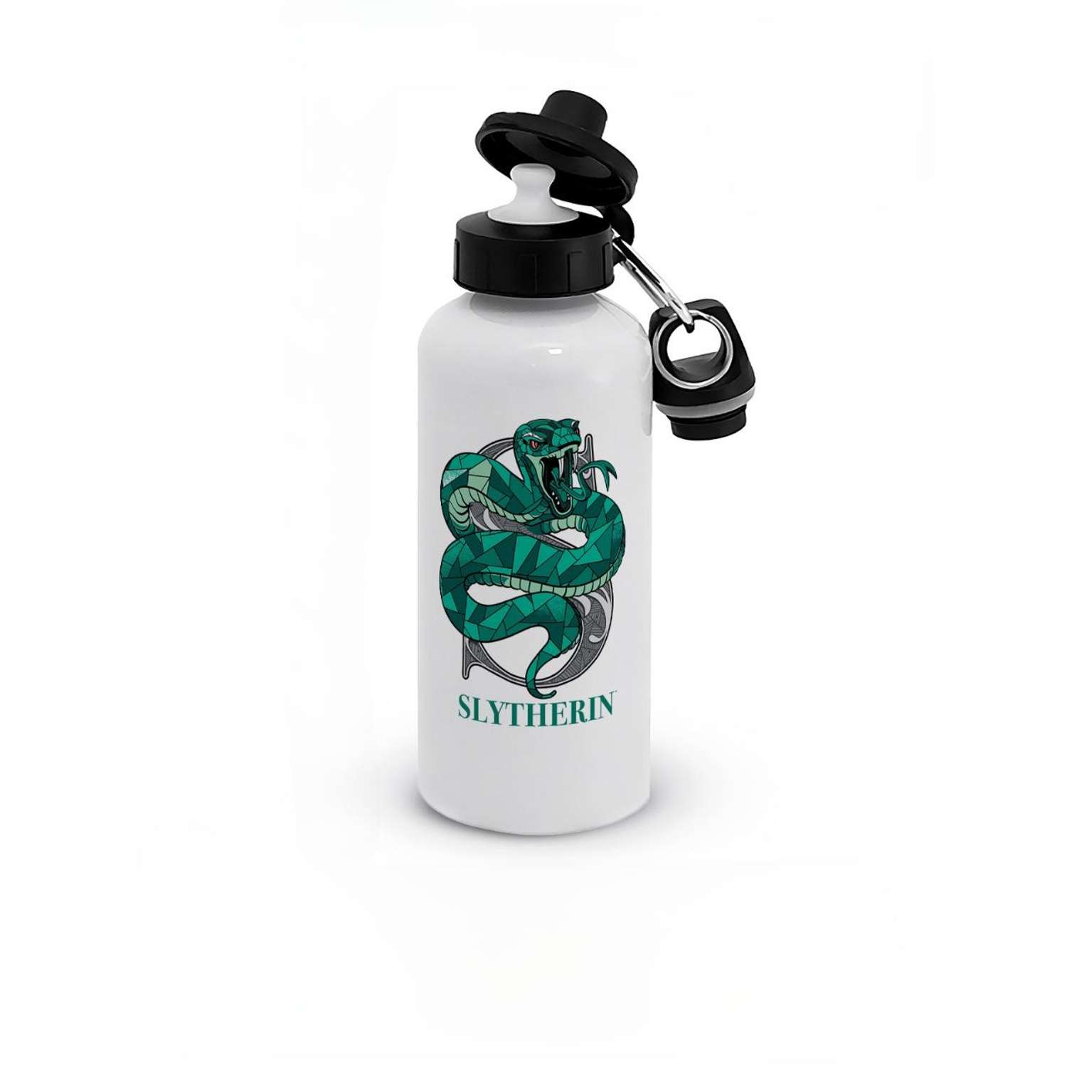 Бутылка для воды спортивная PrioritY Гарри Поттер Слизерин 600 мл с карабином - фото 1