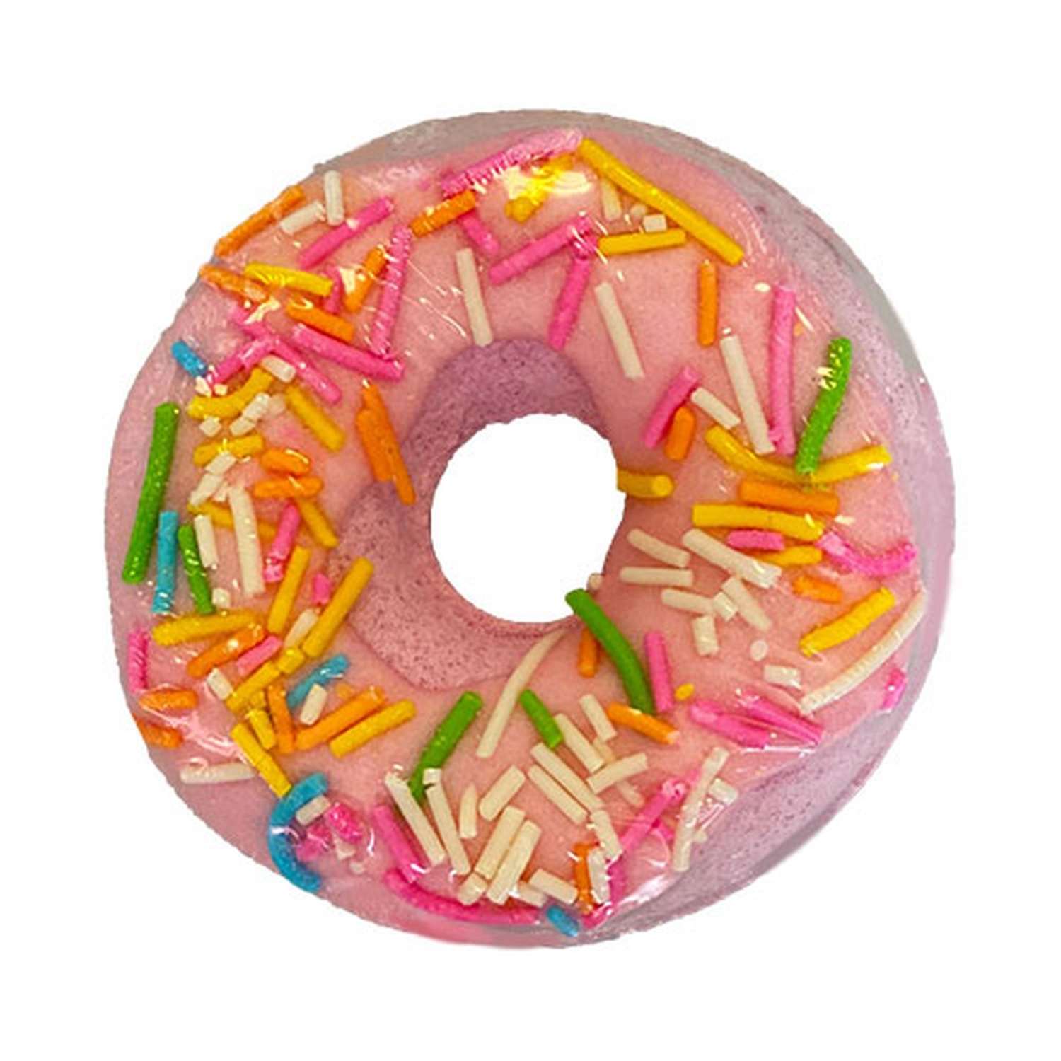 Бомбочка для ванны LP CARE Пончик (розовый) 100 г - фото 3