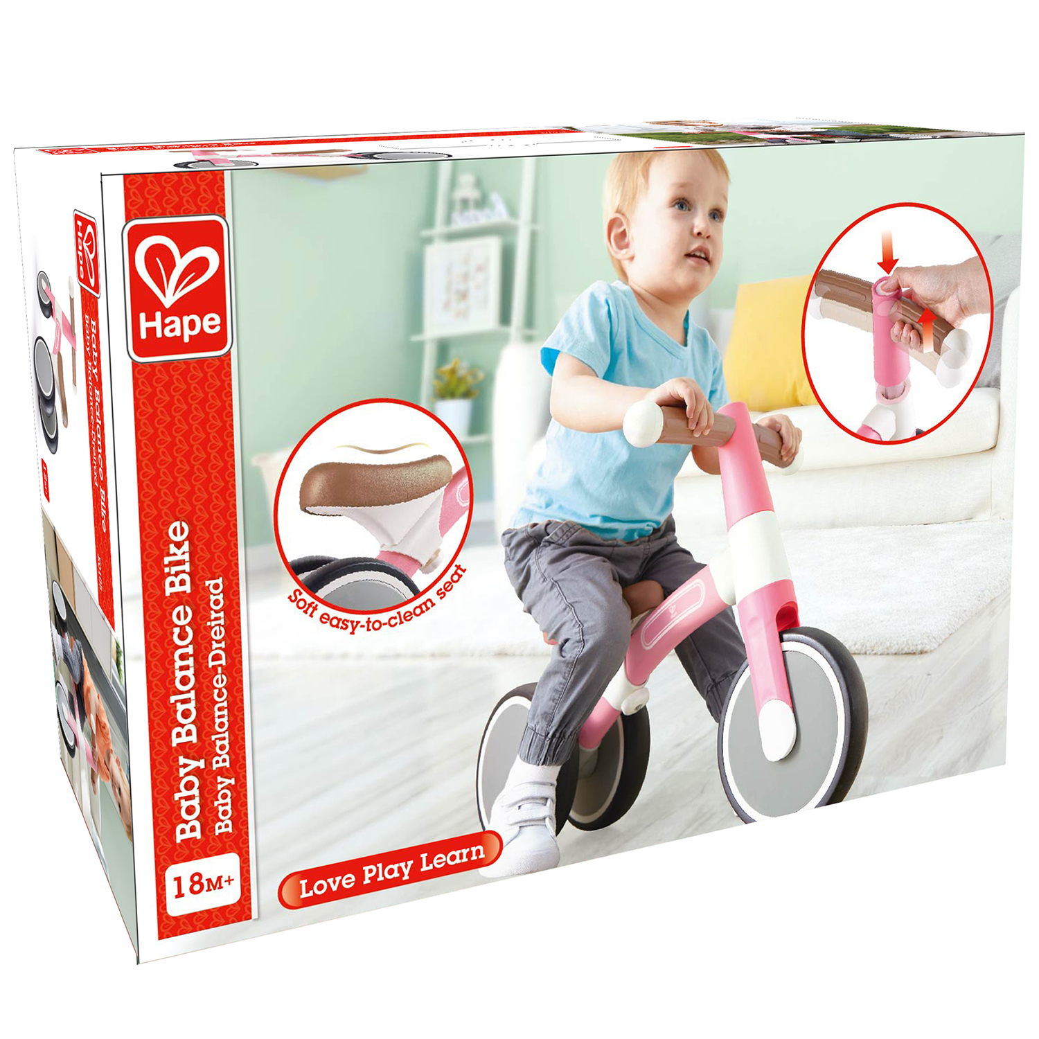 Беговел Hape First Ride светло-розовый E0105_HP - фото 10