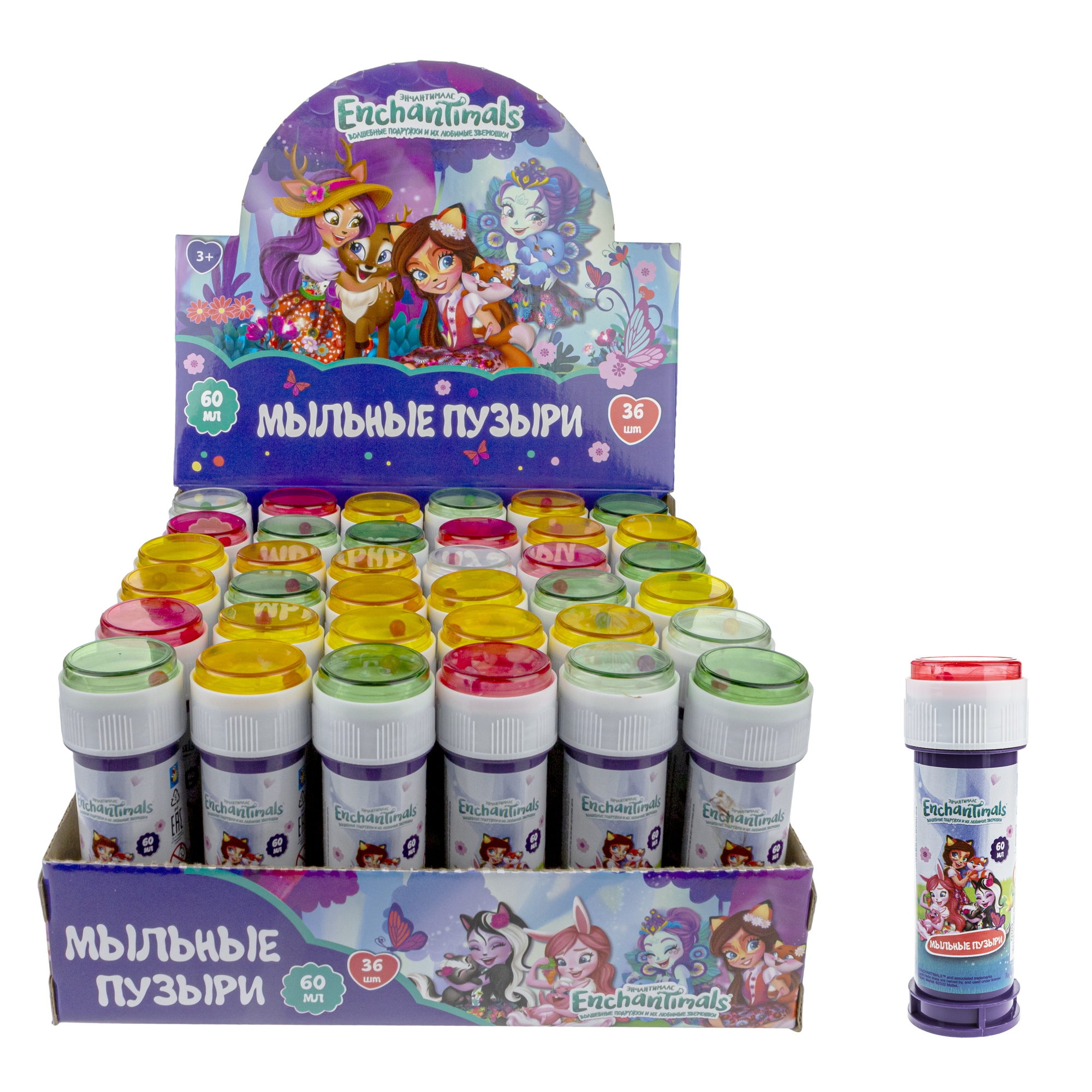 Мыльные пузыри 1TOY Enchantimals 60мл Т22259 в ассортименте купить по цене  15 ₽ в интернет-магазине Детский мир