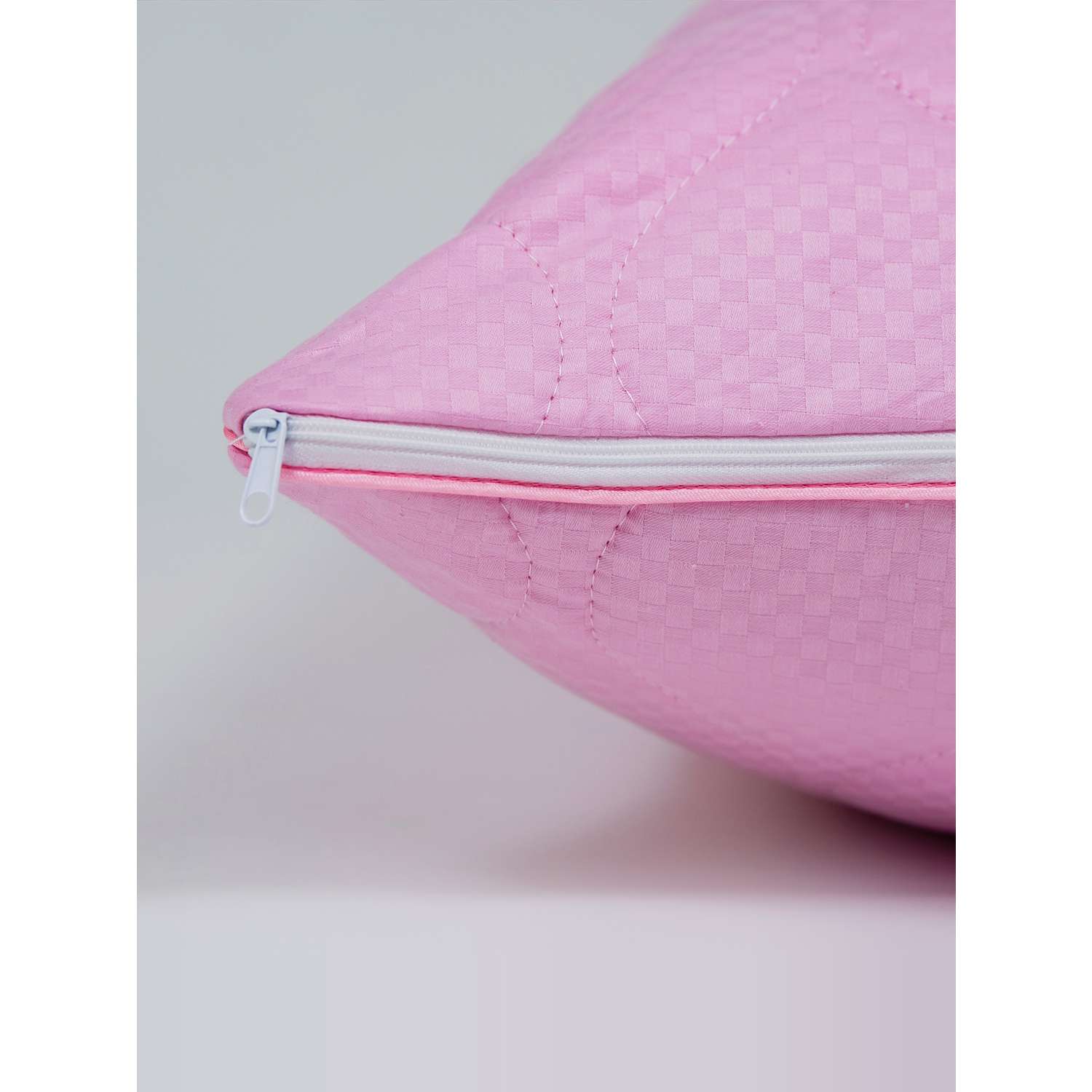 Подушка Selena стеганая 70х70 см EL AMOR ROSE LIFE розовый сатин лебяжий пух - фото 13