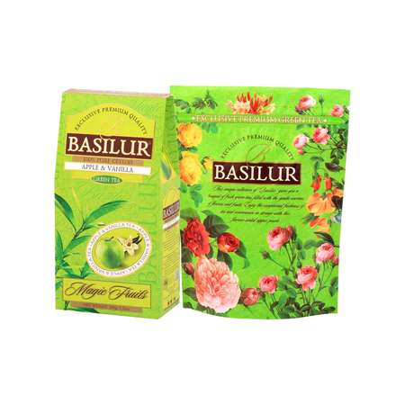 Чай зеленый Basilur Волшебные фрукты Яблоко и Ваниль 100 г