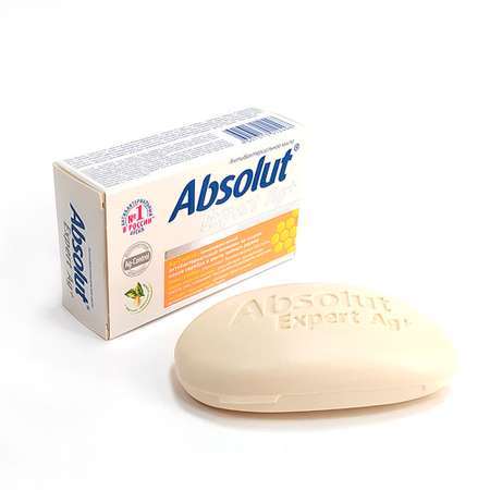 Мыло твердое Весна Absolut Expert антибактериальное Серебро+Прополис 90г