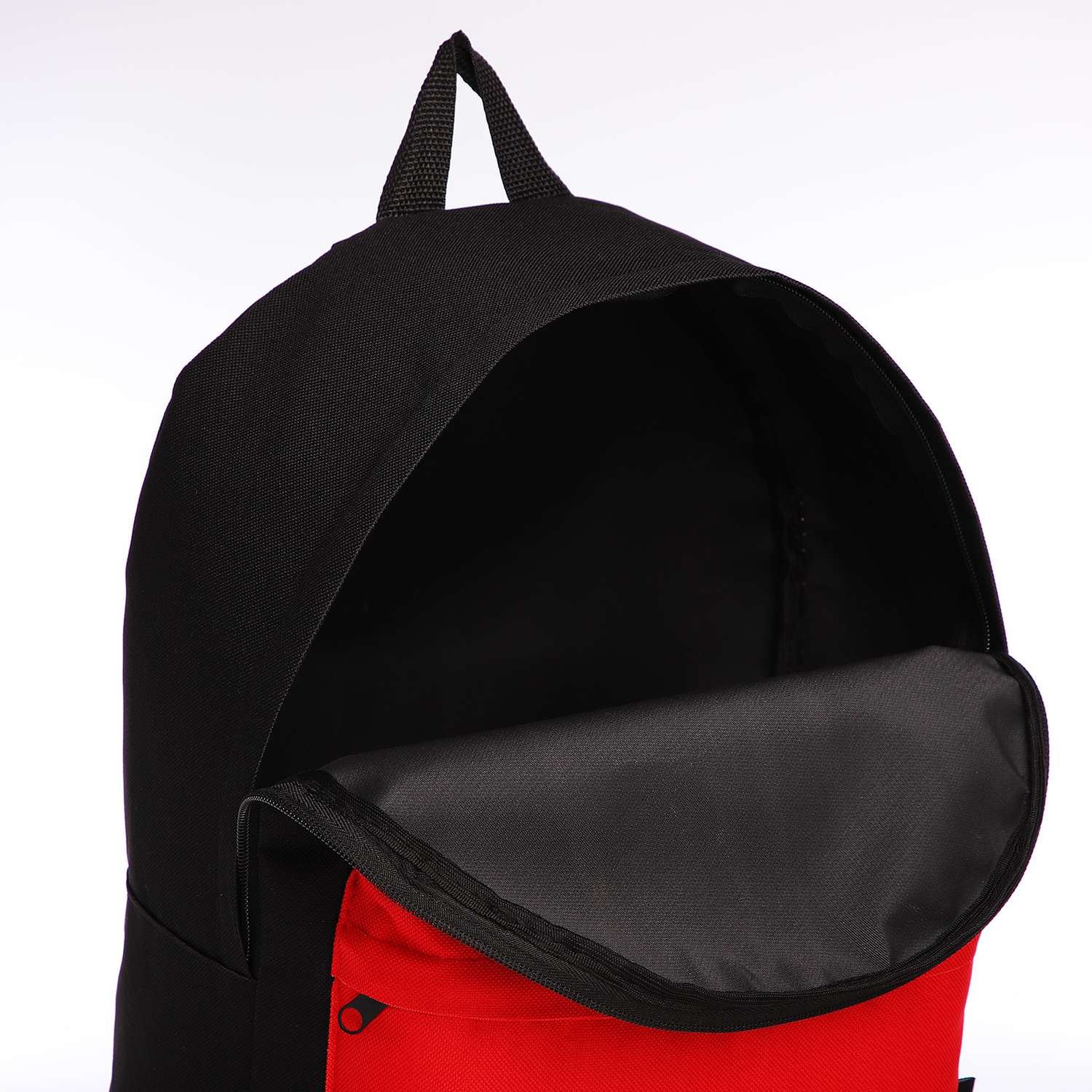 Спортивный рюкзак Sima-Land 20 литров цвет чёрный/красный - фото 4
