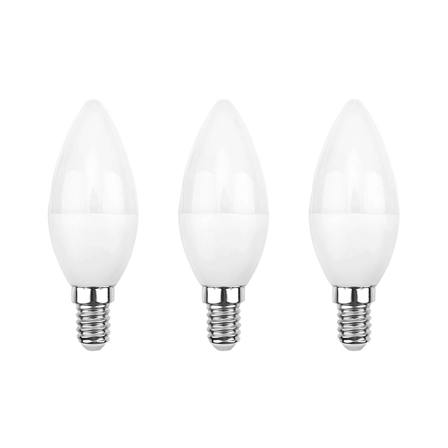 Лампа REXANT светодиодная Свеча CN 11.5Вт E14 1093Лм 4000K нейтральный свет 3 штуки - фото 1