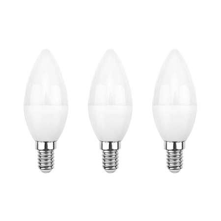 Лампа REXANT светодиодная Свеча CN 11.5Вт E14 1093Лм 4000K нейтральный свет 3 штуки