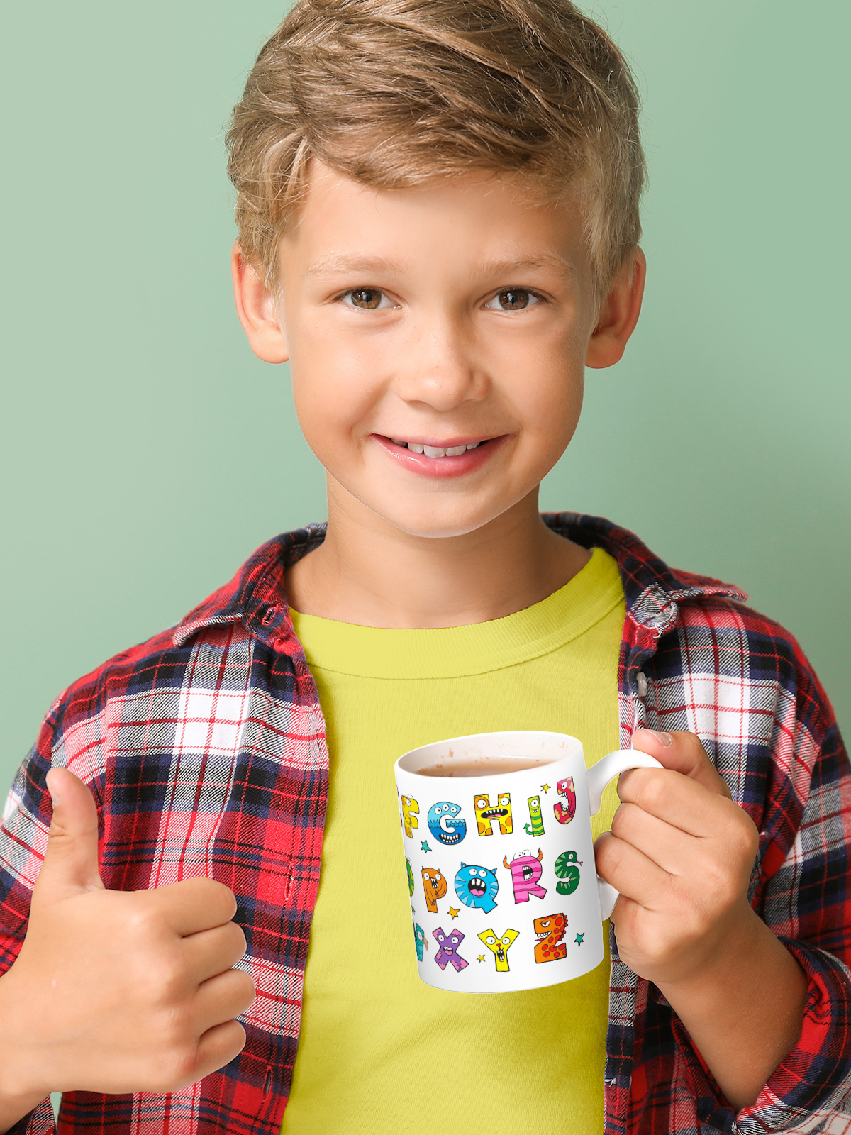 Кружка PrioritY детская керамическая для чая Английский алфавит - фото 3