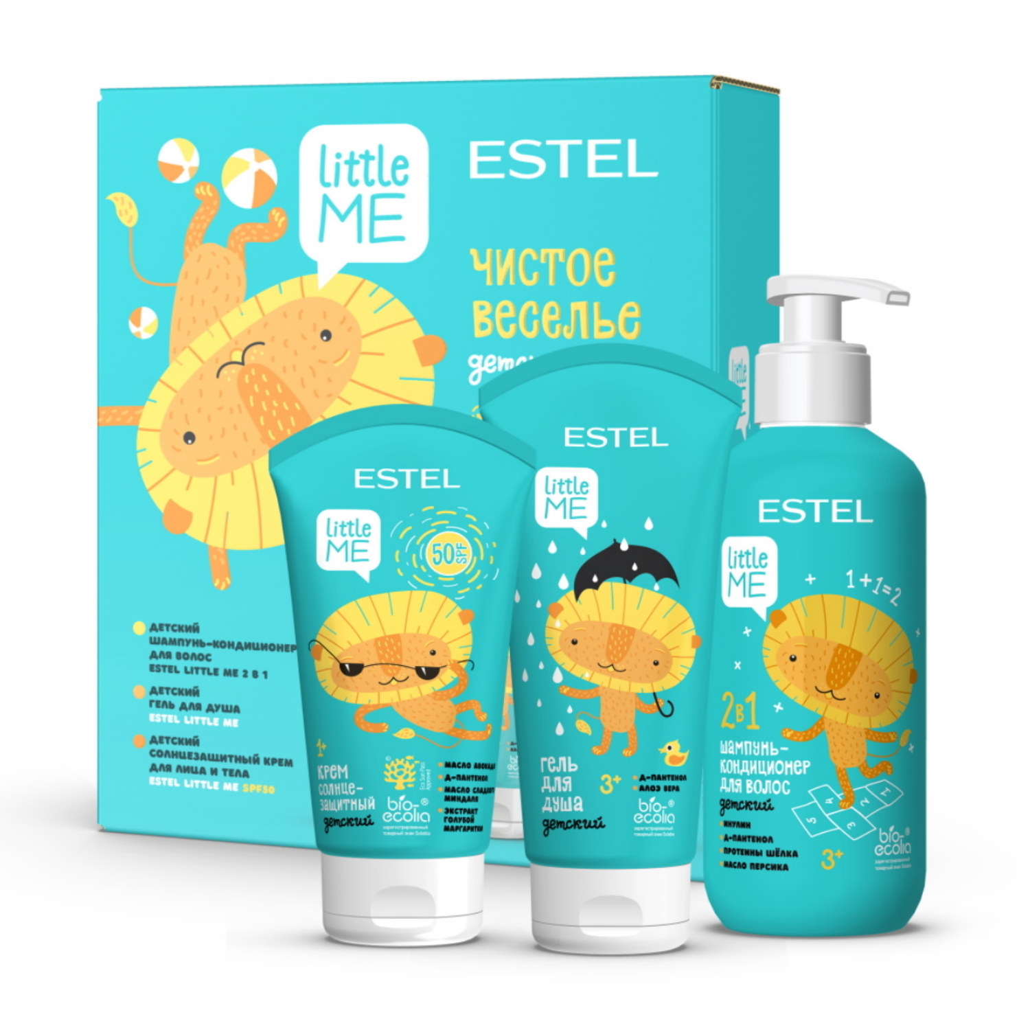 Набор для волос и тела Estel Professional Little me детский Чистое веселье - фото 1